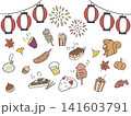 秋祭りイラストセット 141603791