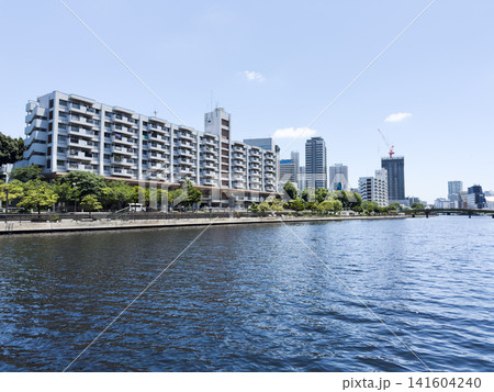 天王洲アイルの街並みと運河の風景 天王洲アイルの街並みと運河の風景 141604240