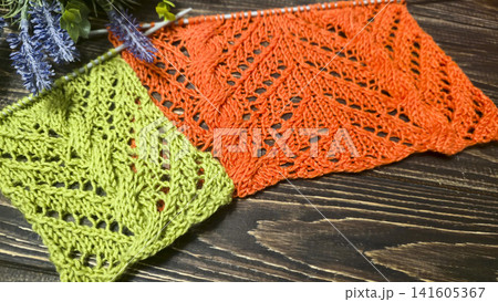 Colorful knitted fabric suitable for home decor, fashion or textile. pattern. Colorful knitted fabric suitable for home decor, fashion or textile. pattern. 141605367