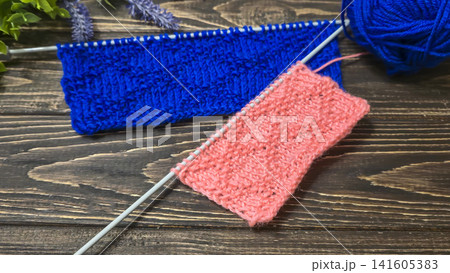 Colorful knitted fabric suitable for home decor, fashion or textile. pattern. Colorful knitted fabric suitable for home decor, fashion or textile. pattern. 141605383
