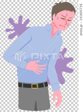 一名男子腹部疼痛,全身冷汗。 一名男子腹部疼痛,全身冷汗。 141605738