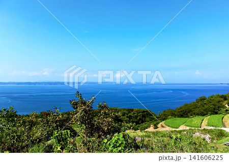 【香川】夏の豊島 唐櫃・豊島の棚田と瀬戸内海 【香川】夏の豊島 唐櫃・豊島の棚田と瀬戸内海 141606225