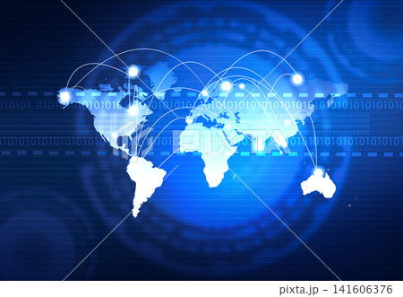 Global communication network Global communication network 141606376