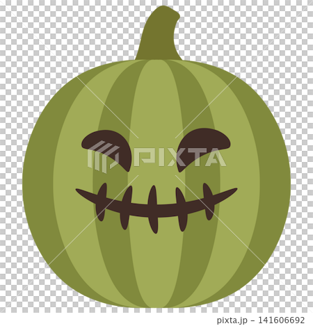 Halloween pumpkins, green jack-o'-lanterns Halloween pumpkins, green jack-o'-lanterns 141606692