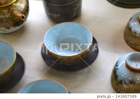 九谷焼の茶器…【茶碗・急須】 141607389