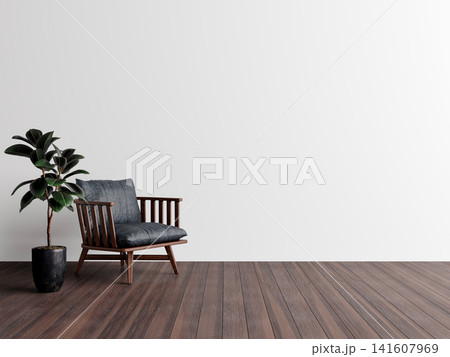 empty room with sofa and wooden floor empty room with sofa and wooden floor 141607969
