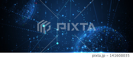 Technology neural connection background future of communication Technology neural connection background future of communication 141608035