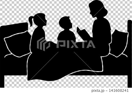 人物剪影插畫集(家庭、父母與孩子、兄弟姊妹)- 臥室、閱讀、透明背景 人物剪影插畫集(家庭、父母與孩子、兄弟姊妹)- 臥室、閱讀、透明背景 141608241