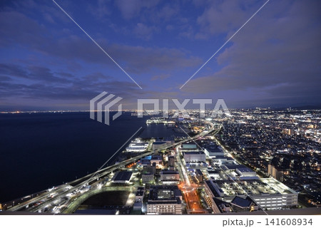 スターゲイトホテルから見た大阪湾の夜景 スターゲイトホテルから見た大阪湾の夜景 141608934
