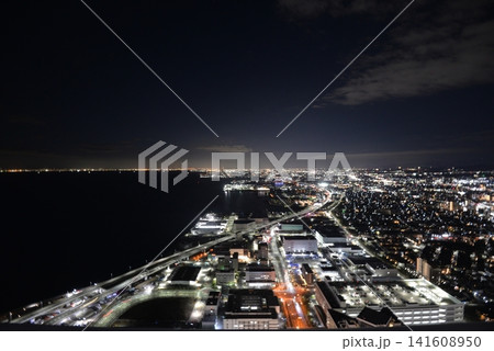 スターゲイトホテルから見た大阪湾の夜景 スターゲイトホテルから見た大阪湾の夜景 141608950