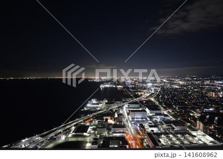 スターゲイトホテルから見た大阪湾の夜景 スターゲイトホテルから見た大阪湾の夜景 141608962