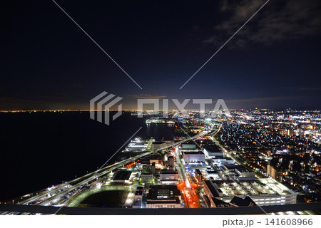 スターゲイトホテルから見た大阪湾の夜景 スターゲイトホテルから見た大阪湾の夜景 141608966
