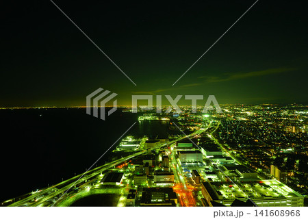 スターゲイトホテルから見た大阪湾の夜景 スターゲイトホテルから見た大阪湾の夜景 141608968