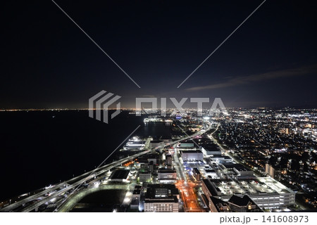 スターゲイトホテルから見た大阪湾の夜景 スターゲイトホテルから見た大阪湾の夜景 141608973