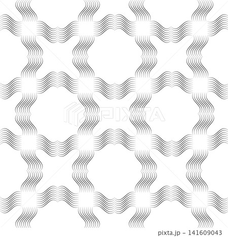 Stylish calligraphic wavy line ornamental seamless pattern. Abstract vintage flourish vignette seamless texture for fabric design, wallpapers, textile. Stylish calligraphic wavy line ornamental seamless pattern. Abstract vintage flourish vignette seamless texture for fabric design, wallpapers, textile. 141609043