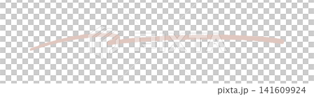 A stylish, rough, hand-drawn single pinkish-beige line - a natural-colored decorative or underline material. A stylish, rough, hand-drawn single pinkish-beige line - a natural-colored decorative or underline material. 141609924