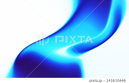 Abstract Blue Cyan Curve on White Background 141610446