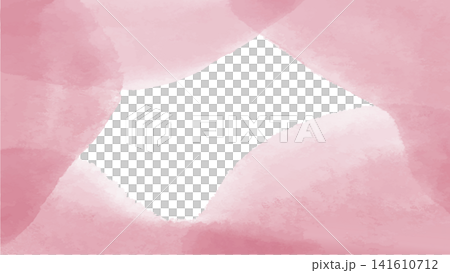 水彩風ピンクのイラスト背景素材 水彩風ピンクのイラスト背景素材 141610712
