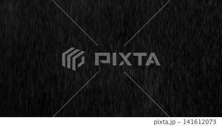 Motion blurred rain streaks isolated on a black background creating a realistic weather overlay with dynamic falling droplets perfect for visual effects compositing graphic design and atmospheric Motion blurred rain streaks isolated on a black background creating a realistic weather overlay with dynamic falling droplets perfect for visual effects compositing graphic design and atmospheric 141612073