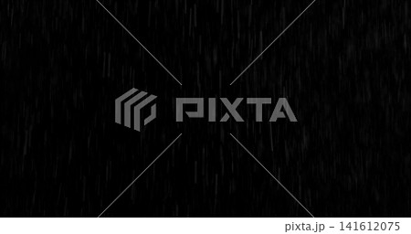 Motion blurred rain streaks isolated on a black background creating a realistic weather overlay with dynamic falling droplets perfect for visual effects compositing graphic design and atmospheric Motion blurred rain streaks isolated on a black background creating a realistic weather overlay with dynamic falling droplets perfect for visual effects compositing graphic design and atmospheric 141612075