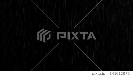 Motion blurred rain streaks isolated on a black background creating a realistic weather overlay with dynamic falling droplets perfect for visual effects compositing graphic design and atmospheric Motion blurred rain streaks isolated on a black background creating a realistic weather overlay with dynamic falling droplets perfect for visual effects compositing graphic design and atmospheric 141612076