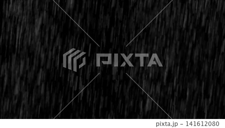 Motion blurred rain streaks isolated on a black background creating a realistic weather overlay with dynamic falling droplets perfect for visual effects compositing graphic design and atmospheric Motion blurred rain streaks isolated on a black background creating a realistic weather overlay with dynamic falling droplets perfect for visual effects compositing graphic design and atmospheric 141612080