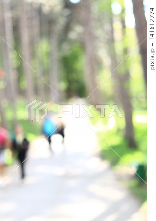 Abstract blurred image of people at the park. Abstract blurred image of people at the park. 141612774