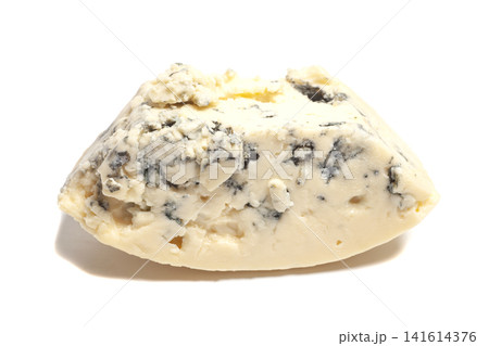 Dor blue cheese with mold isolated on white background Dor blue cheese with mold isolated on white background 141614376