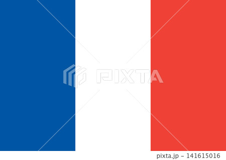 Flag of France. European Flag. World Flags. Vector illustration. 141615016
