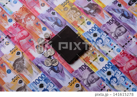 Philippines, Philippine peso banknotes and coins for trade and exchange Philippines, Philippine peso banknotes and coins for trade and exchange 141615278