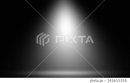 Dramatic black spotlight background with focused illuminated display area Dramatic black spotlight background with focused illuminated display area 141615358