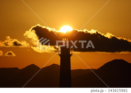 Seascape at sunshine. Lighthouse and sailings on the coast. Seaside town of Turgutreis and spectacular sunshine Seascape at sunshine. Lighthouse and sailings on the coast. Seaside town of Turgutreis and spectacular sunshine 141615981