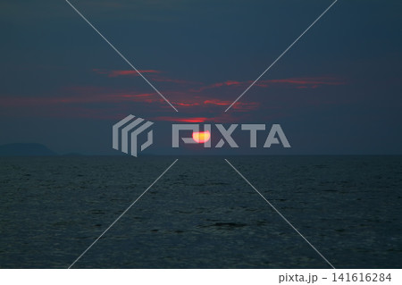 Seaside town of Turgutreis and spectacular sunsets Seaside town of Turgutreis and spectacular sunsets 141616284