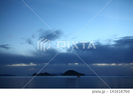 Seaside town of Turgutreis and spectacular sunsets Seaside town of Turgutreis and spectacular sunsets 141616760