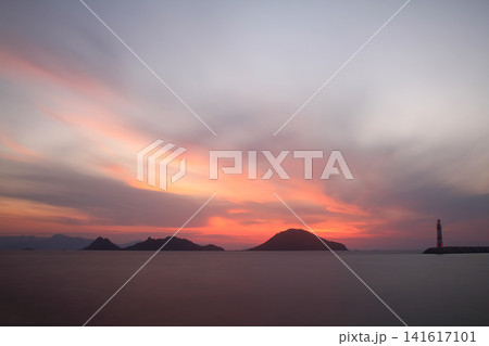 Seaside town of Turgutreis and spectacular sunsets 141617101