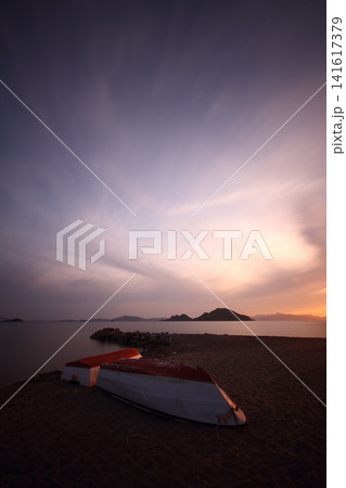 Seaside town of Turgutreis and spectacular sunsets Seaside town of Turgutreis and spectacular sunsets 141617379