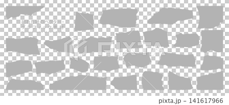 破れた紙のベクター・グラフィック素材(Grey) 破れた紙のベクター・グラフィック素材(Grey) 141617966
