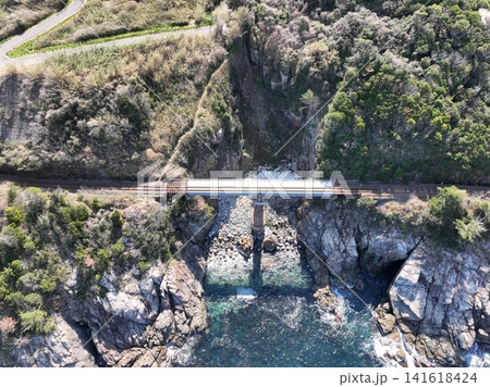 日本海と第一青浦橋りょう 春の絶景 日本海と第一青浦橋りょう 春の絶景 141618424