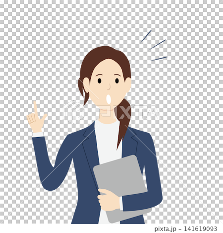 困惑した表情をするビジネスパーソンのイラスト素材 困惑した表情をするビジネスパーソンのイラスト素材 141619093