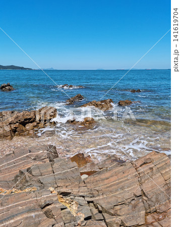This is Beolcheonpo Beach in Seosan, South Chungcheong Province, South Korea. 141619704