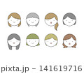色々な女性　顔 141619716