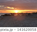 海からの夕日 141620058
