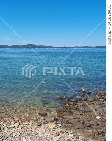 blue sky and blue sea 141620431
