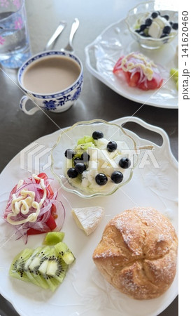 健康 ワンプレ-ト朝食 手作り 健康 ワンプレ-ト朝食 手作り 141620460
