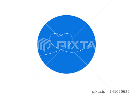 Dashed line forming a heart and flowing wave, conveying love, connection, simplicity and calm suitable for logos, icons, romance or relationship themes Dashed line forming a heart and flowing wave, conveying love, connection, simplicity and calm suitable for logos, icons, romance or relationship themes 141620623