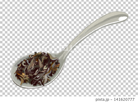 Tea leaves (with spoon) Tea leaves (with spoon) 141620777