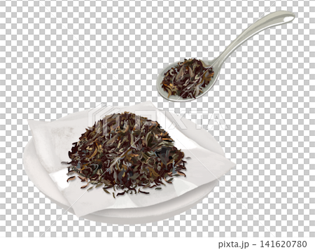 紅茶の茶葉(皿、スプーン付き) 紅茶の茶葉(皿、スプーン付き) 141620780