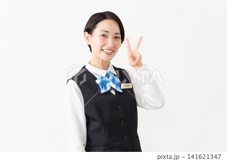 制服を着た受付係の女性 ジョブイメージ 制服を着た受付係の女性 ジョブイメージ 141621347
