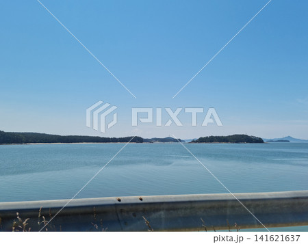 Blue sky and sea landscape. Blue sky and sea landscape. 141621637