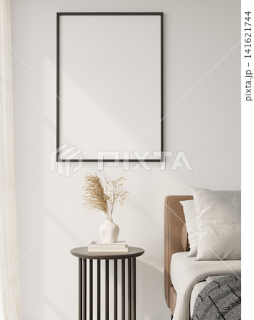 mock up poster frame in interior room 141621744